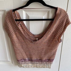 FREE PEOPLE - sweater vest or can wear alone!